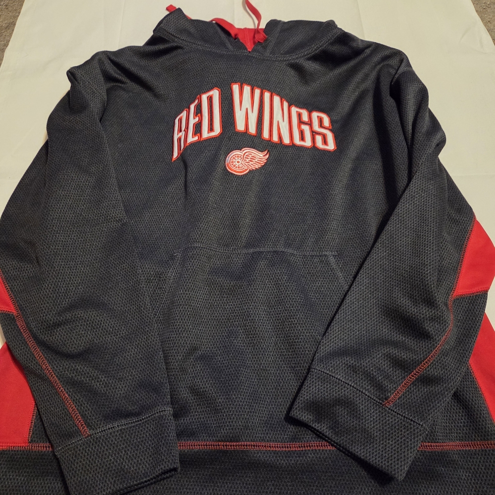 Red Wings Black and Red Hoodie